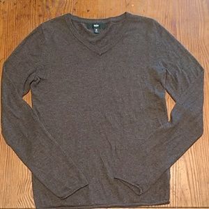 Mossimo Brown V-neck Sweater